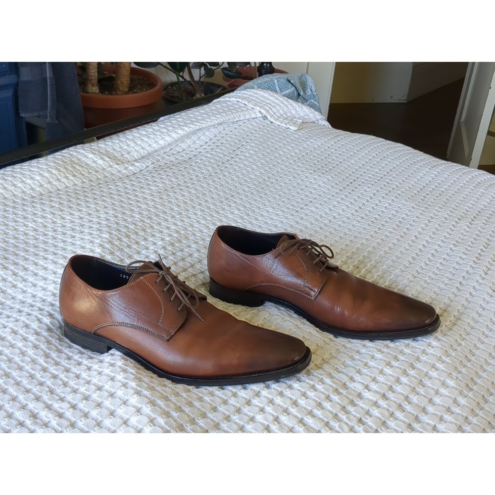 To Boot Adam Derrick Felix Derby Dress Shoes Brown Size‎ 11 Italy Made